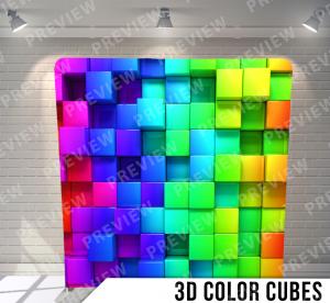 3D Color Cubes 8x8 background 3D Color Cubes background